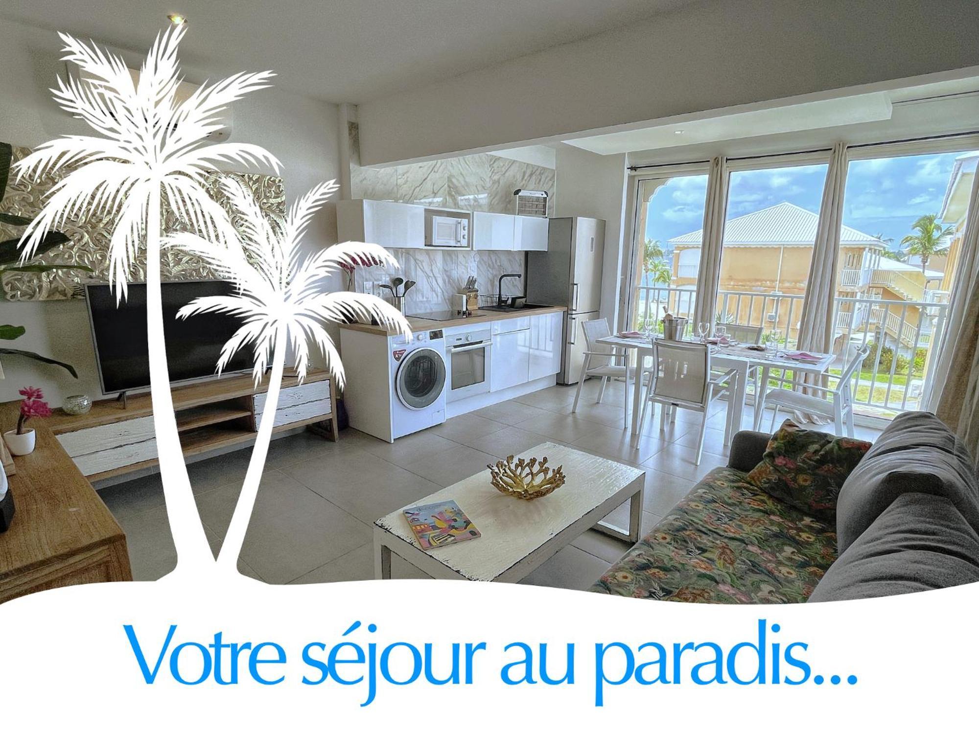 Sandy Ground Studio Pieds Dans L'Eau Avec Vue Lagon Et Piscine מראה חיצוני תמונה